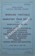 Working Timetable of Mandatory trains - Section P - Manchester Victoria & Liverpool Lime St., Euxton, Liverpool Exchange, Southport, Diggle, Hebden Bridge; Ormskirk; Preston, Hebden Bridge - 6 May 1974 to 4 May 1975 by British Railways London Midland Region